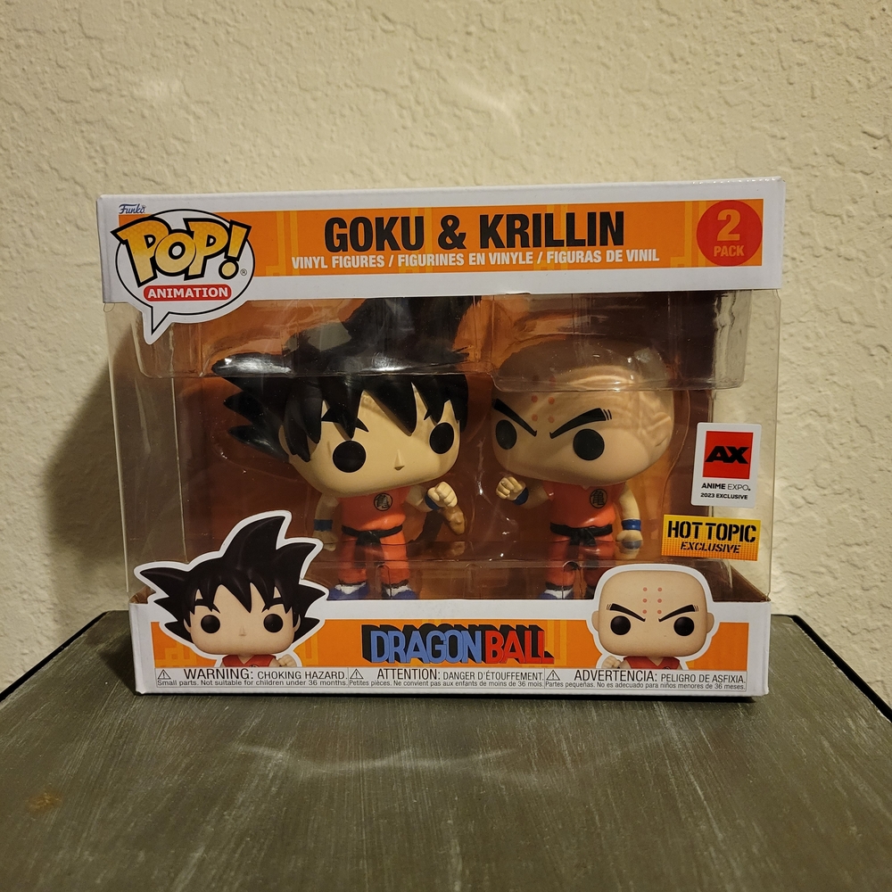 Funko Pop Animation Dragon Ball Z Goku And Krillin (HT Exclusive) 2 Pack